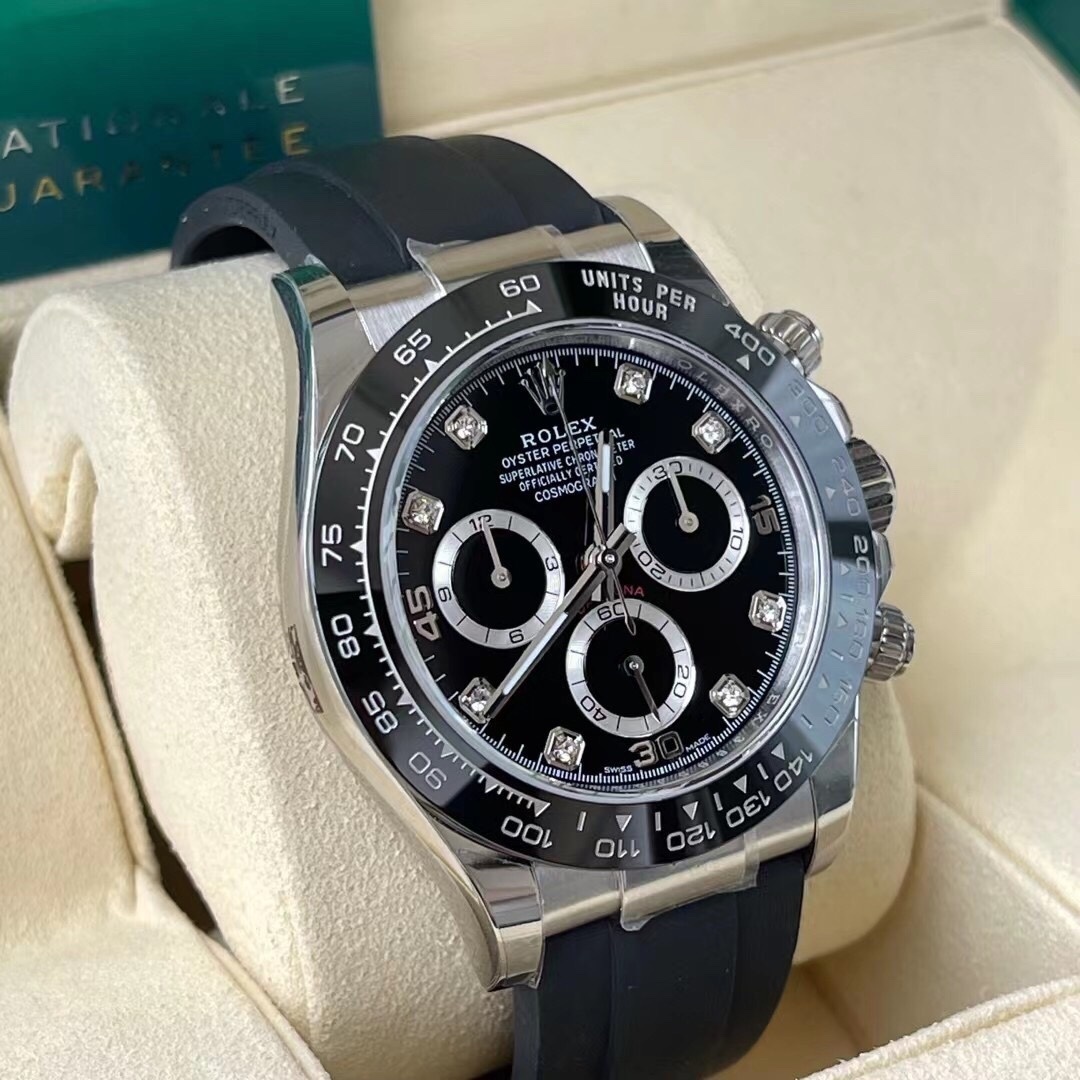 Rolex Cosmograph Daytona 116519LN White Gold Ceramic Black Dial Watch B&P