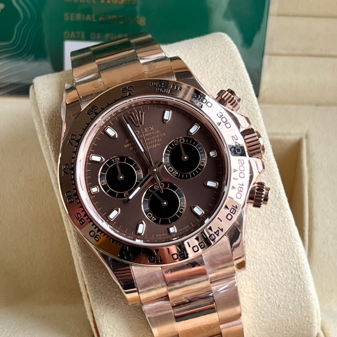 Rolex Daytona 40mm 126505 18k Rose Gold Chocolate Dial