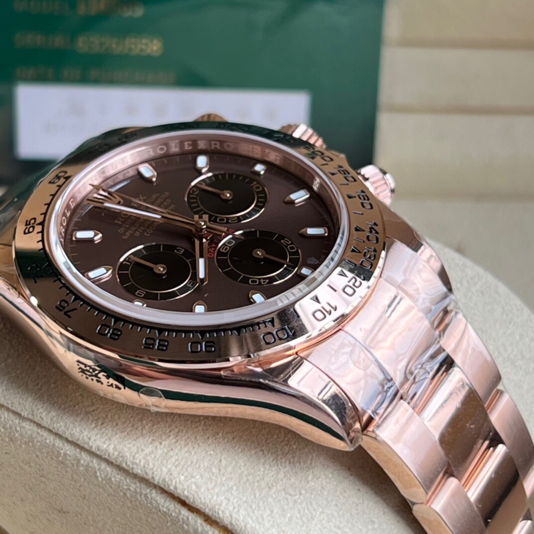 Rolex Daytona 40mm 126505 18k Rose Gold Chocolate Dial