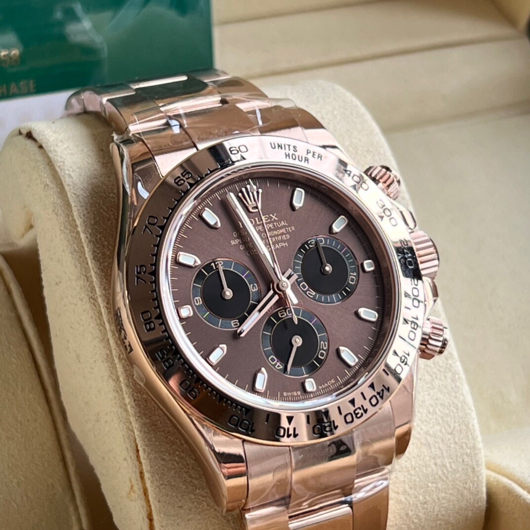 Rolex Daytona 40mm 126505 18k Rose Gold Chocolate Dial