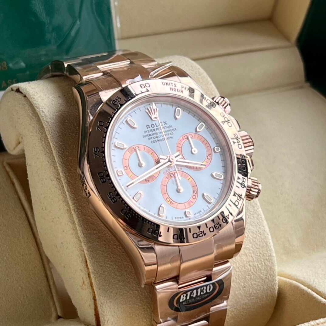 Rolex Cosmograph Daytona 116505 Pink Oyster Bracelet with Pink Bezel