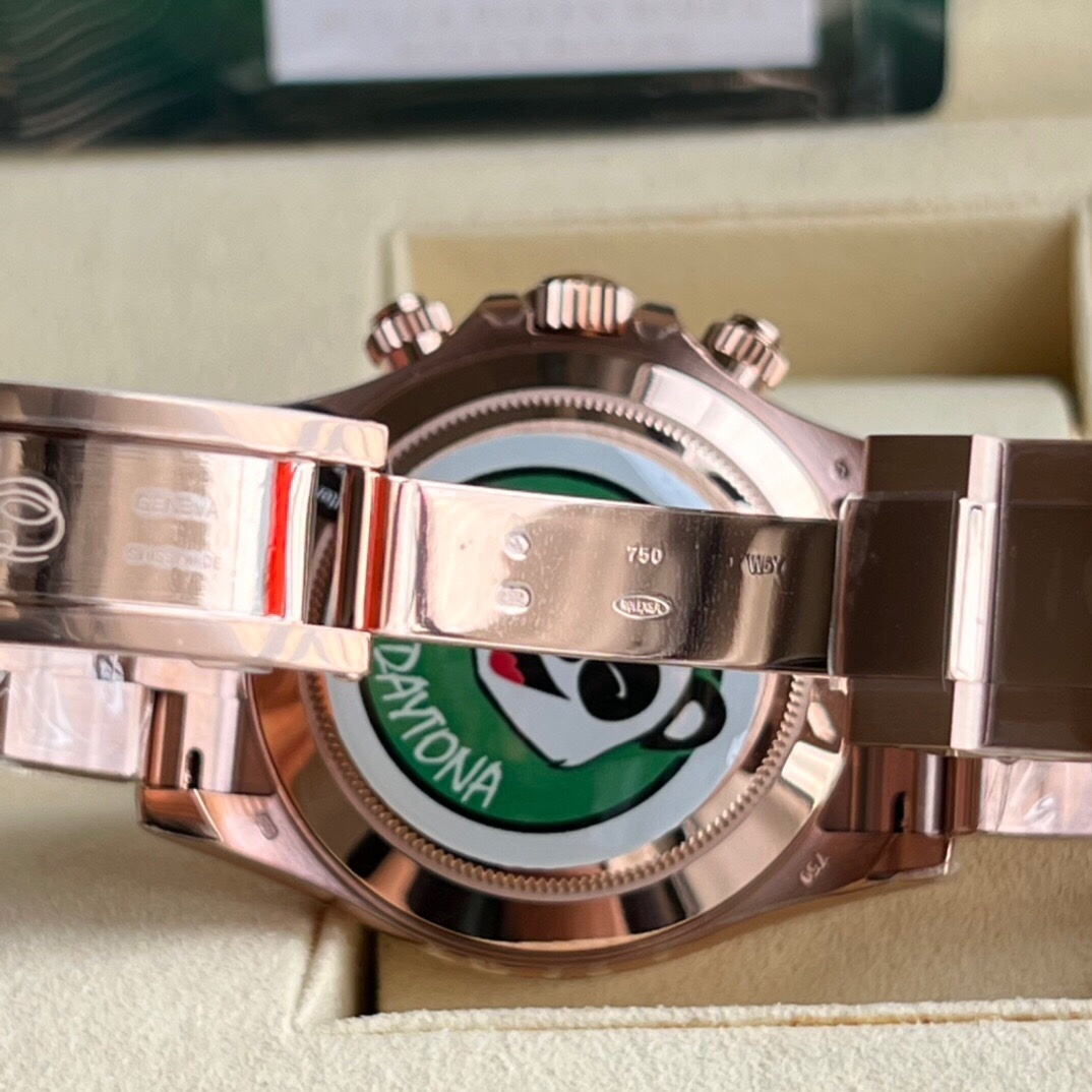 Top-grade watches 05949 Rolex Daytona Cosmograph Rose Gold Sundust Panda 116505