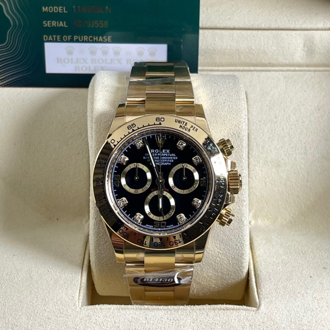 Rolex Daytona 40mm 116508 Black Diamond Dial
