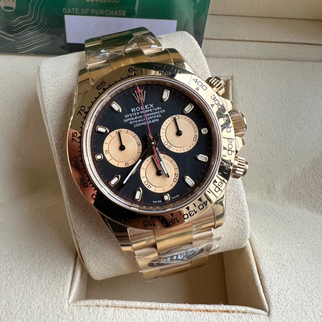 Rolex Cosmograph Daytona 116508 Gold Oyster Bracelet with Gold Bezel (2020)