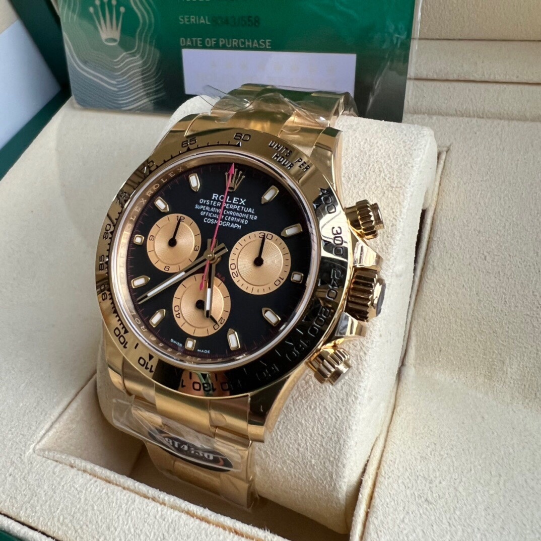 Rolex Cosmograph Daytona 116508 Gold Oyster Bracelet with Gold Bezel (2020)