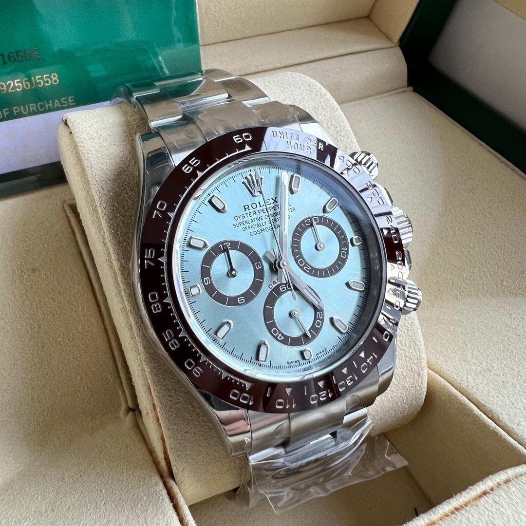 Rolex  Cosmograph Daytona Chronograph Automatic Chronometer Ice-Blue Dial Men's Watch