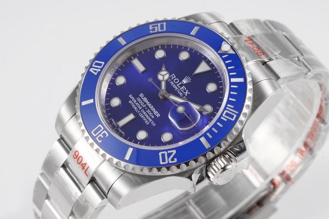 Top-grade watches 06209 Rolex Submariner 40mm 116610-Blue Smurf Bezel&Dial 116619LB Ceramic Insert Mint