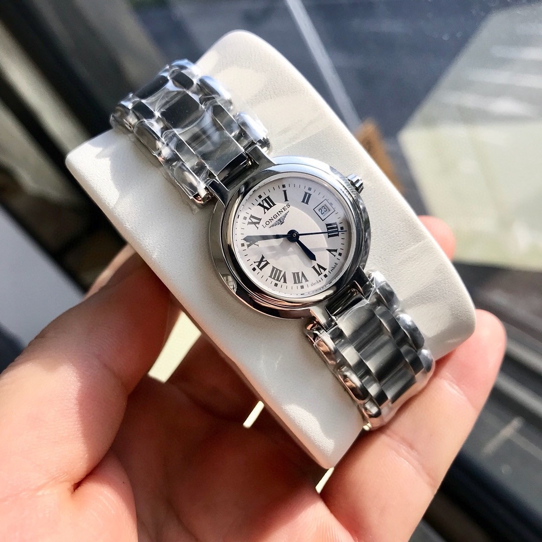Longines primaluna women's watch l8.110.4.71.6 steel strap 26.50mm