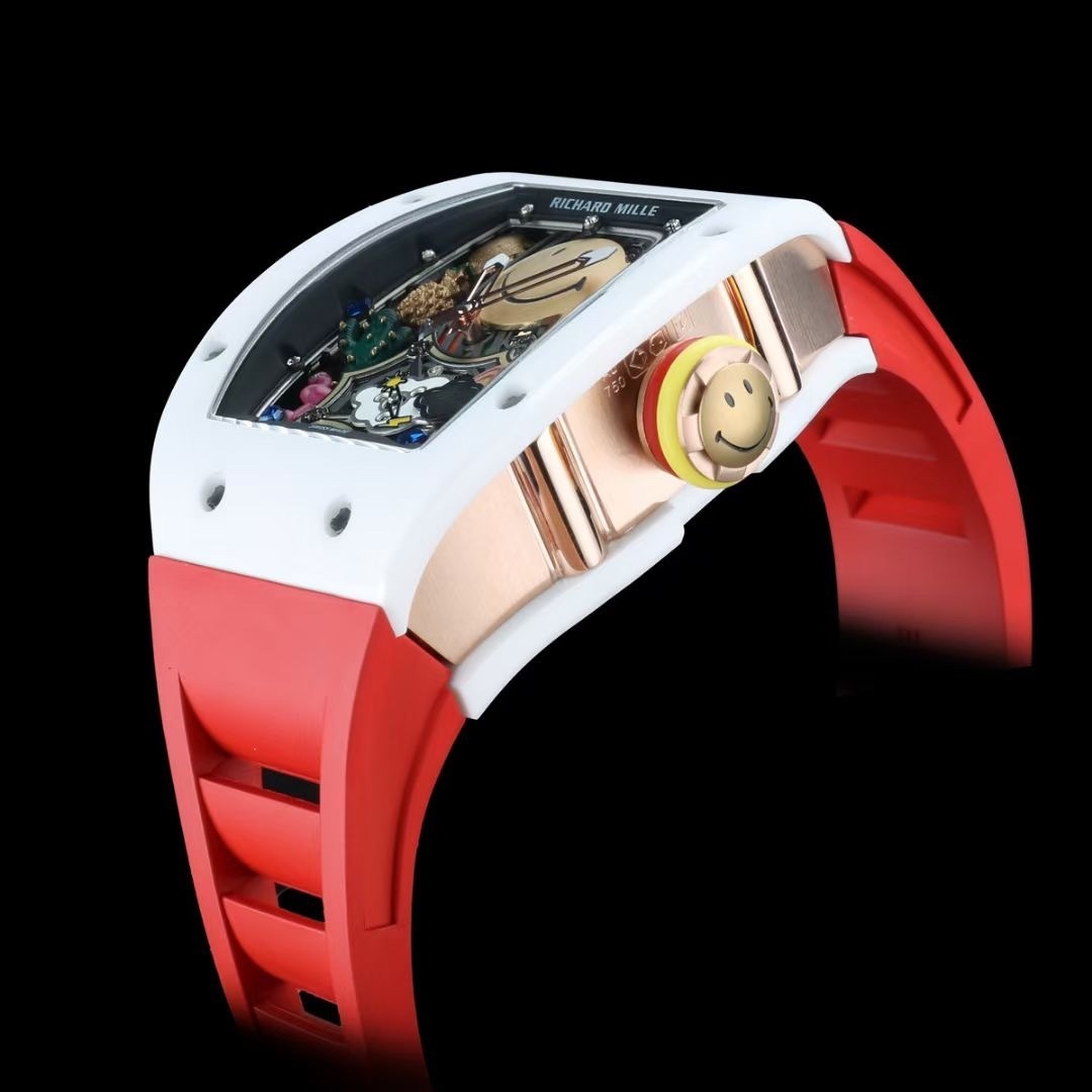 Richard Mille RM 88 Smiley Automatic Tourbillon Watch strap red