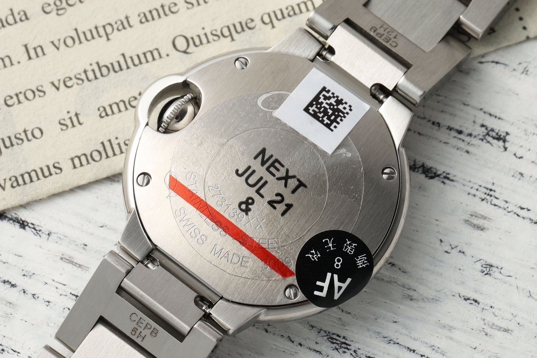 Cartier Ballon Bleu Diamond Stainless Steel Watch W4BB0021