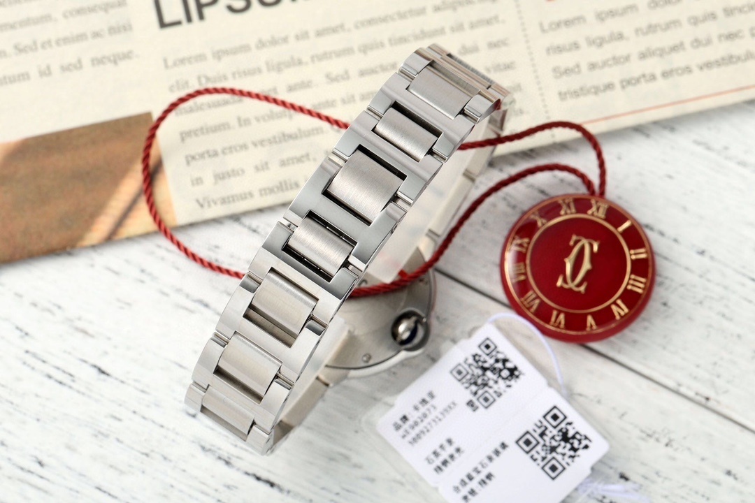 Cartier Ballon Bleu Diamond Stainless Steel Watch W4BB0021