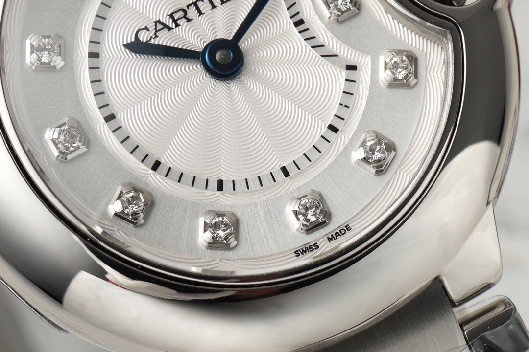Cartier Ballon Bleu Diamond Stainless Steel Watch W4BB0021