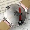 Cartier Ballon Bleu De Cartier Watch 3489 Pink Dial Stainless Steel Leather