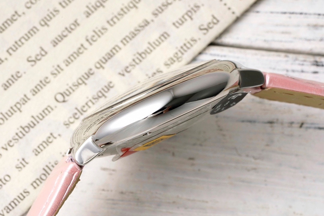 Cartier Ballon Bleu De Cartier Watch 3489 Pink Dial Stainless Steel Leather