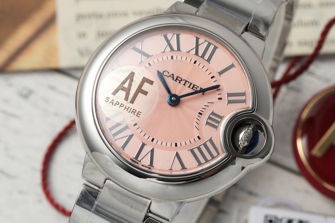 Cartier Ballon Bleu Automatic Pink Dial Unisex Watch