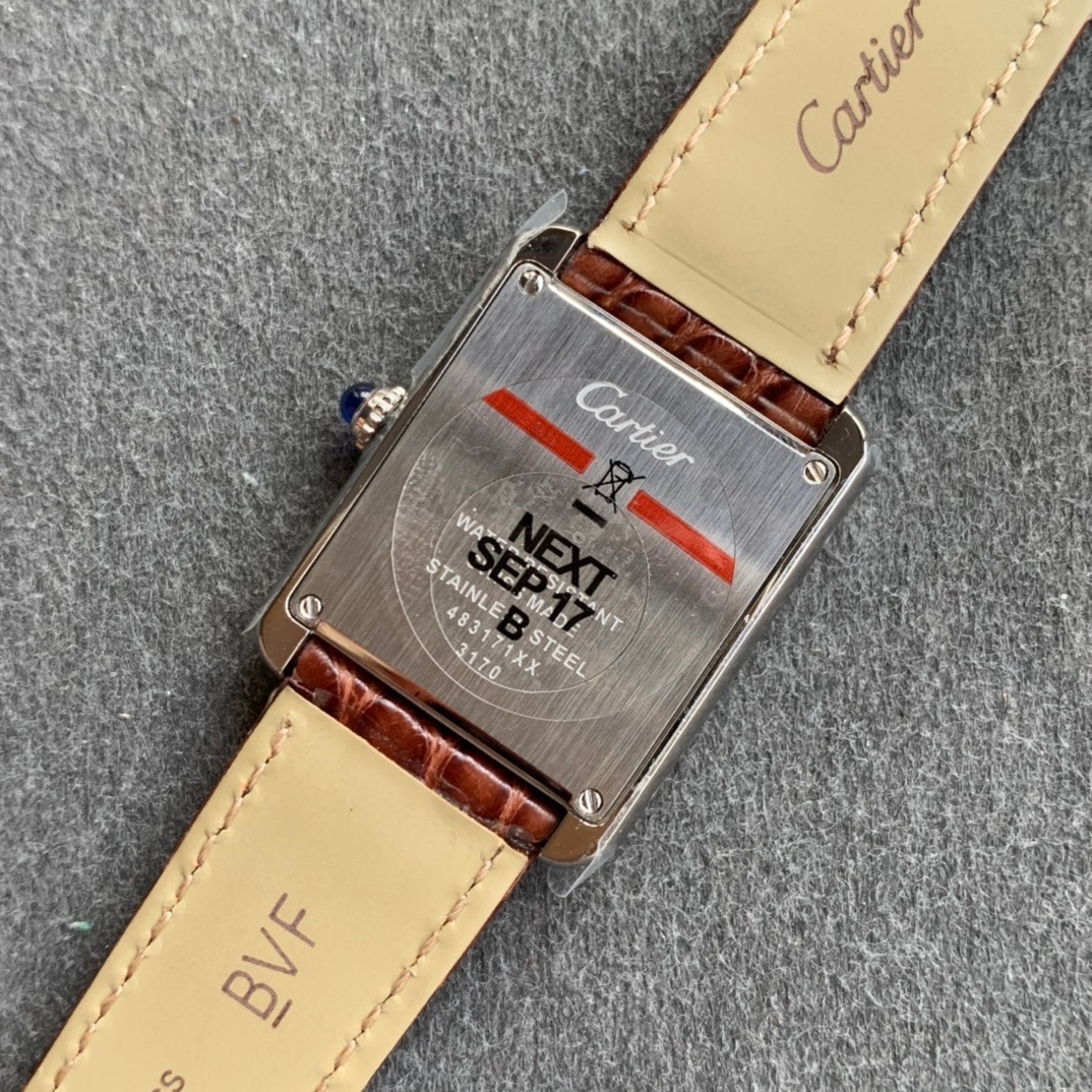 Cartier Tank Solo Stainless Steel Silver Dial 27mm Quartz Men’s Watch W5200003