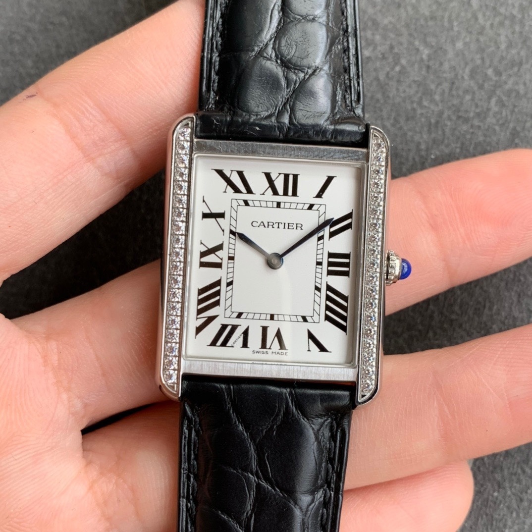REPLICA CARTIER TANK K11 FACTORY DIAMOND-SET BEZEL