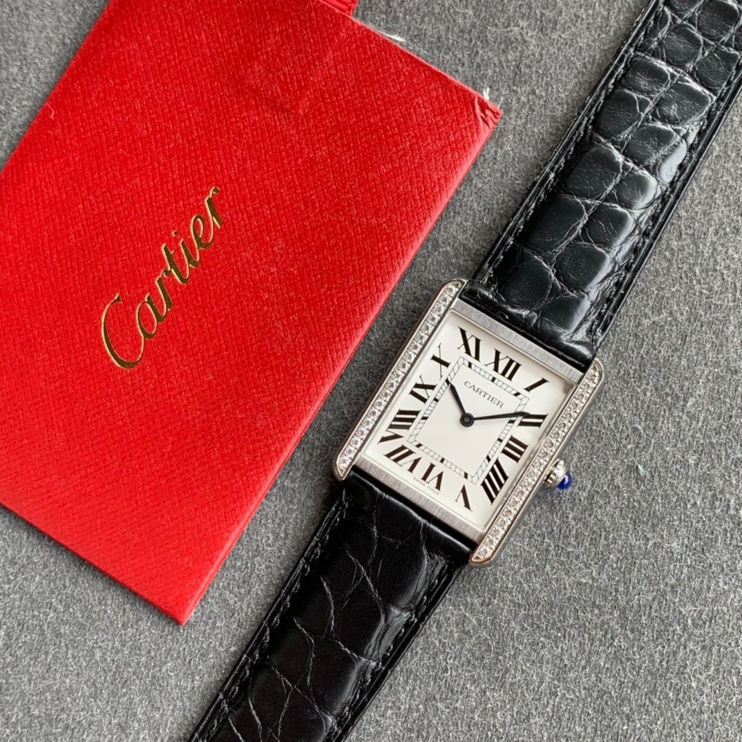 REPLICA CARTIER TANK K11 FACTORY DIAMOND-SET BEZEL