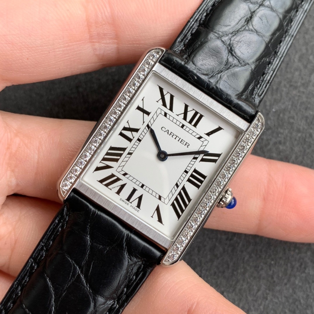 REPLICA CARTIER TANK K11 FACTORY DIAMOND-SET BEZEL