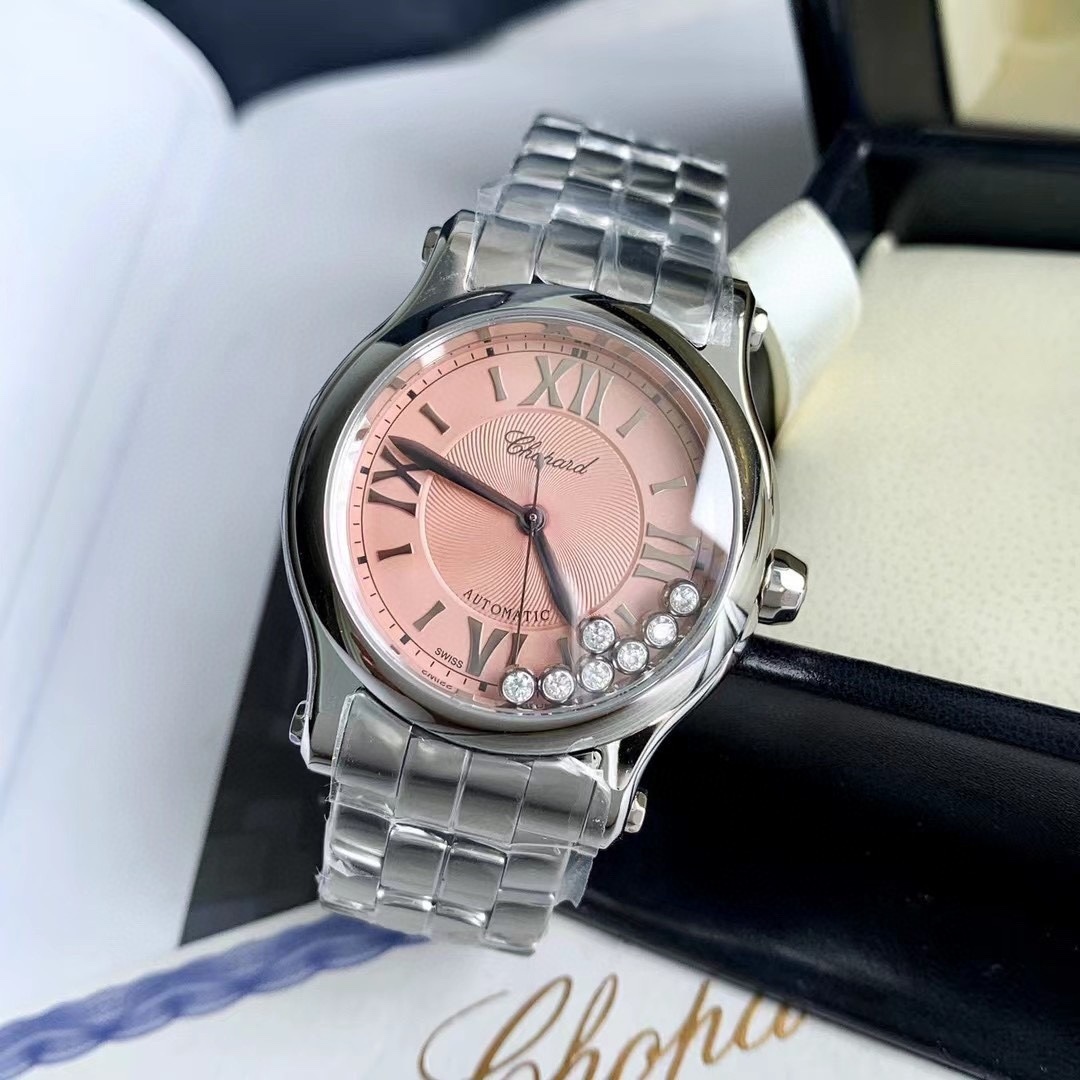 Chopard Happy Sport Quartz Pink Dial Ladies Watch