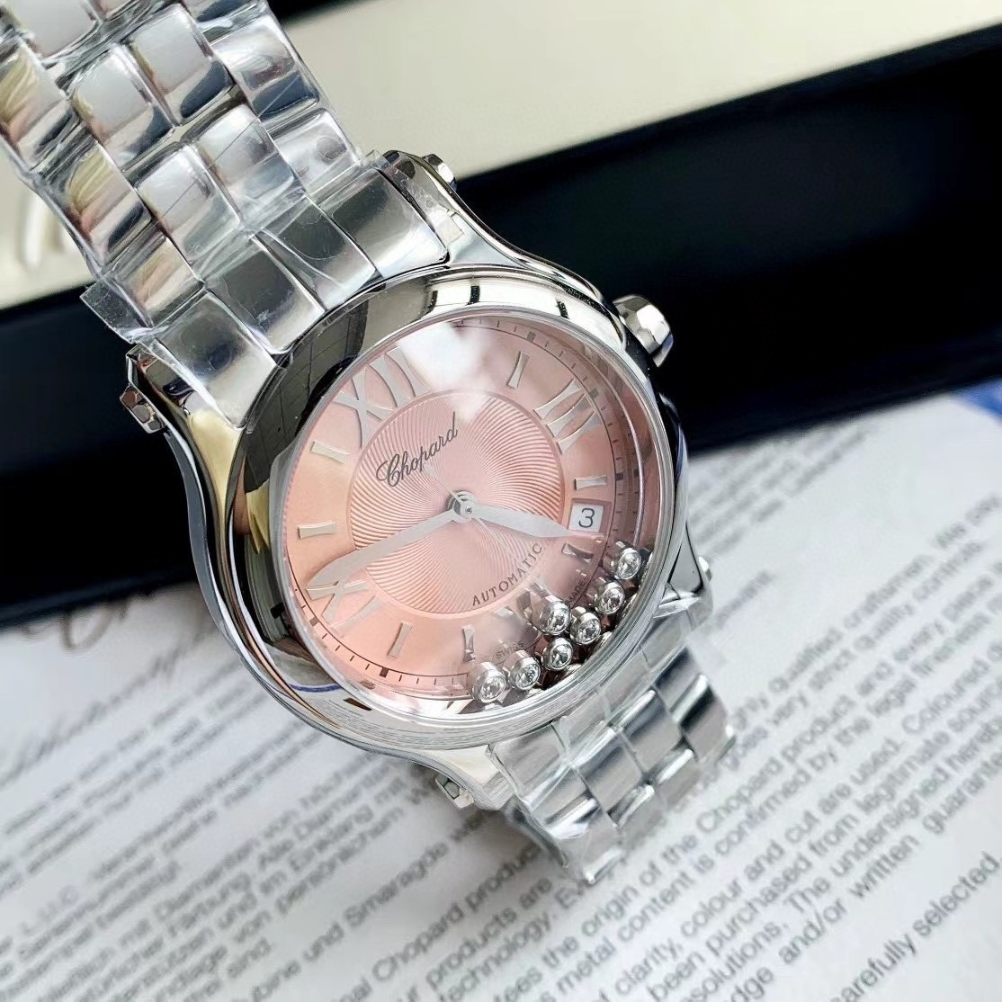 Chopard Happy Sport Quartz Pink Dial Ladies Watch