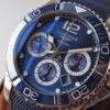 Longines  HydroConquest Automatic Chronograph Blue Dial Blue Rubber Strap Men's Watch L3.783.4.96.9