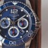 Longines  HydroConquest Automatic Chronograph Blue Dial Blue Rubber Strap Men's Watch L3.783.4.96.9