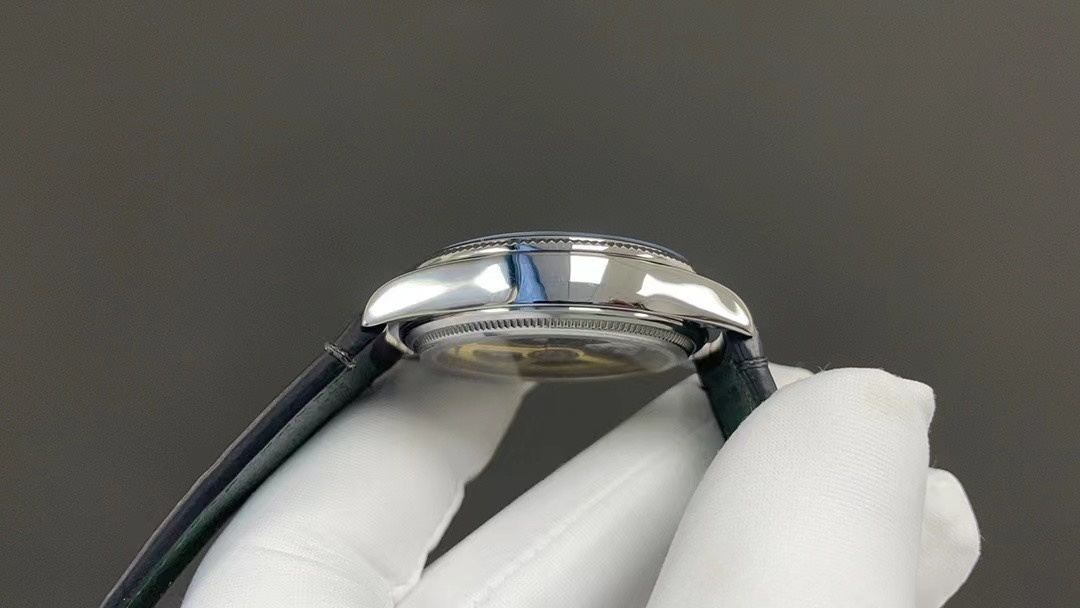 Rolex 1908 NEW 2025 1908 39mm 52506 Platinum Ice Blue Guilloché Rice-Grain Motif Dial