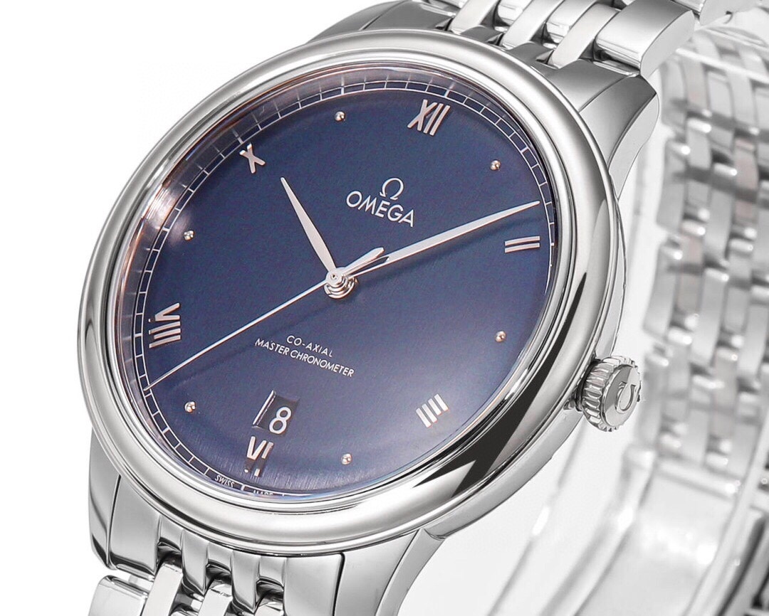 New Omega De Ville Prestige Automatic Blue Men's Watch 434.10.40.20.03.001