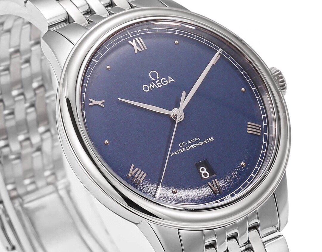 New Omega De Ville Prestige Automatic Blue Men's Watch 434.10.40.20.03.001