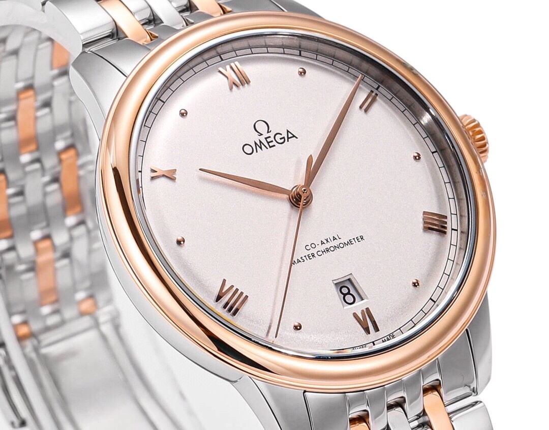 OMEGA OMEGA De Ville Prestige Co-Axial Master Chronometer Silver Dial Steel and Sedna Gold Watch | 40mm | O43420402002001