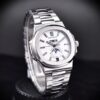 Patek Philippe Nautilus Annual Calendar 40.5mm Watch – Ref: 5726/1A-010 – Silver White Moon-Phase Dial, Stainless Steel Bracelet