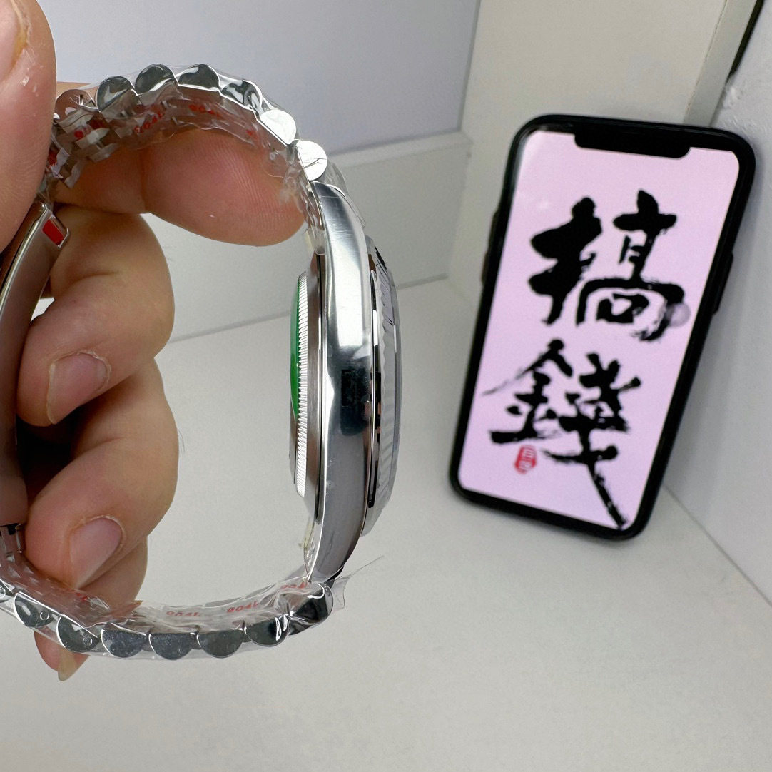 Rolex  Datejust 41 Mint Green Dial Automatic Men's Steel and White Gold Jubilee Watch