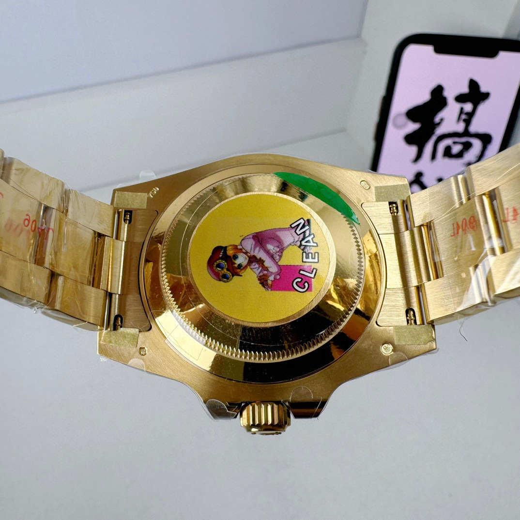 Top-grade watches 07837 Rolex Yellow Gold Submariner Date Watch - Blue Bezel