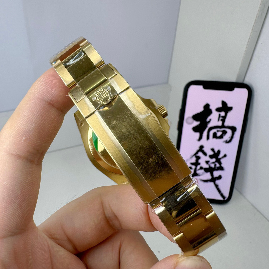 Top-grade watches 07837 Rolex Yellow Gold Submariner Date Watch - Blue Bezel