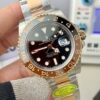 Top-grade watches 07866 Rolex GMT-Master II RootBeer 40mm 18k Rose Gold/Steel Oyster Mens Watch 126711