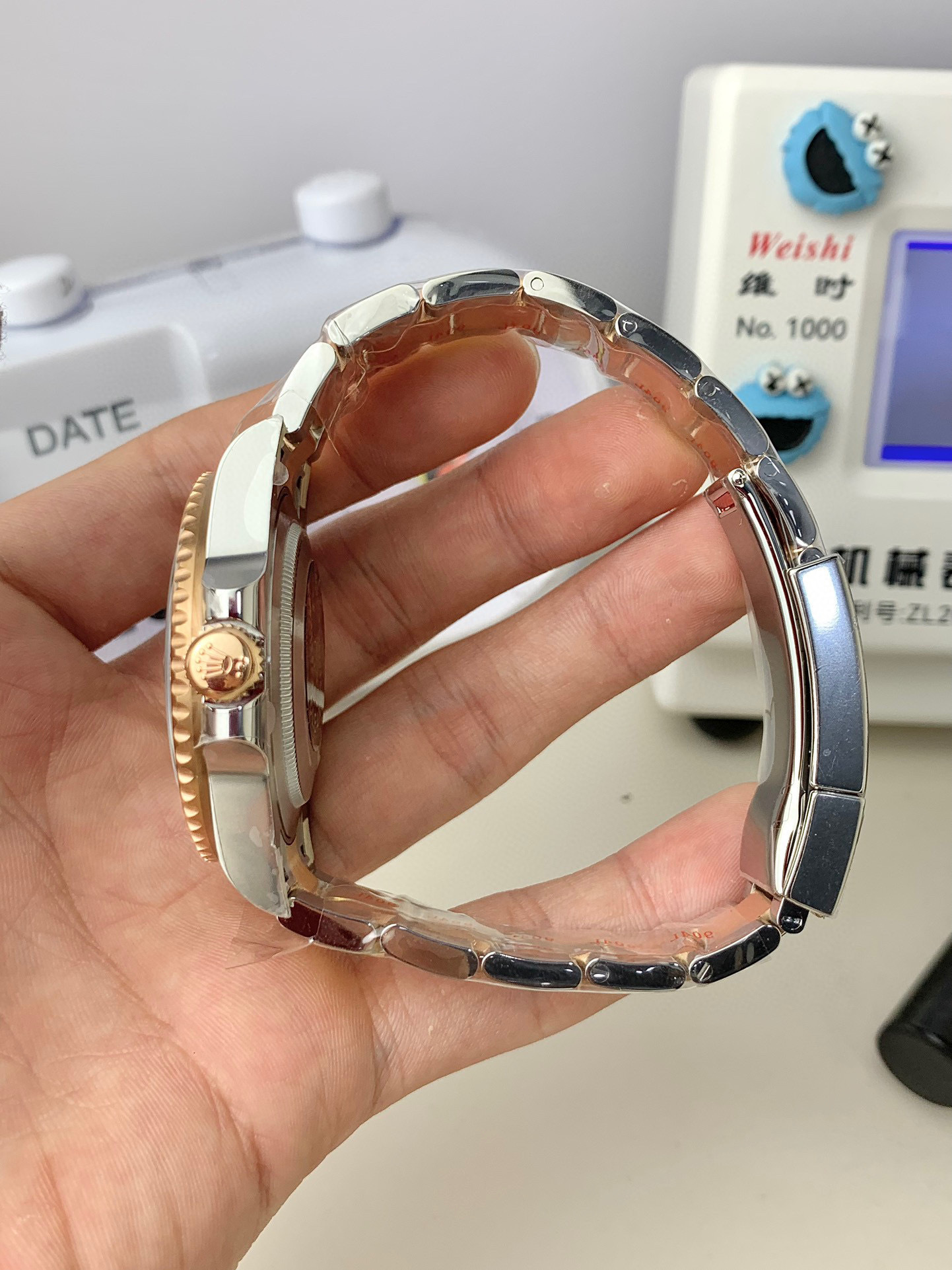 Top-grade watches 07866 Rolex GMT-Master II RootBeer 40mm 18k Rose Gold/Steel Oyster Mens Watch 126711