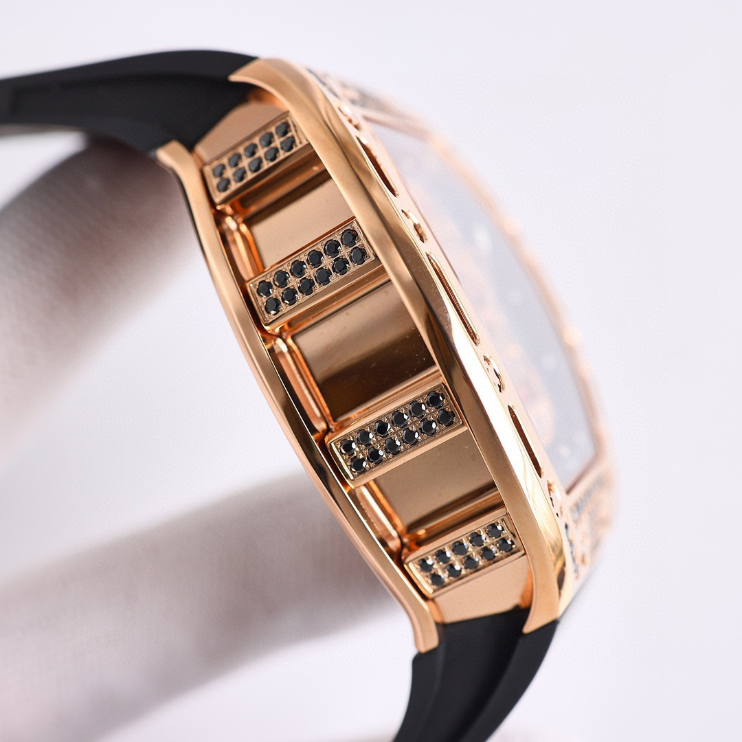 Top-grade watches 07876 Richard Mille 1:1 RM 052 Skull Tourbillon gold-plated watch