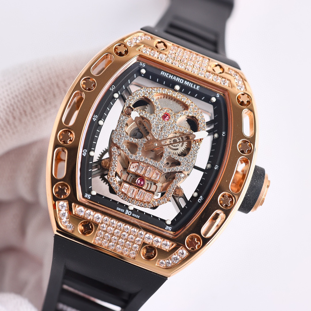 Top-grade watches 07919 Richard Mille RM 052 1454252 Gold Dial Men Watch - Richard