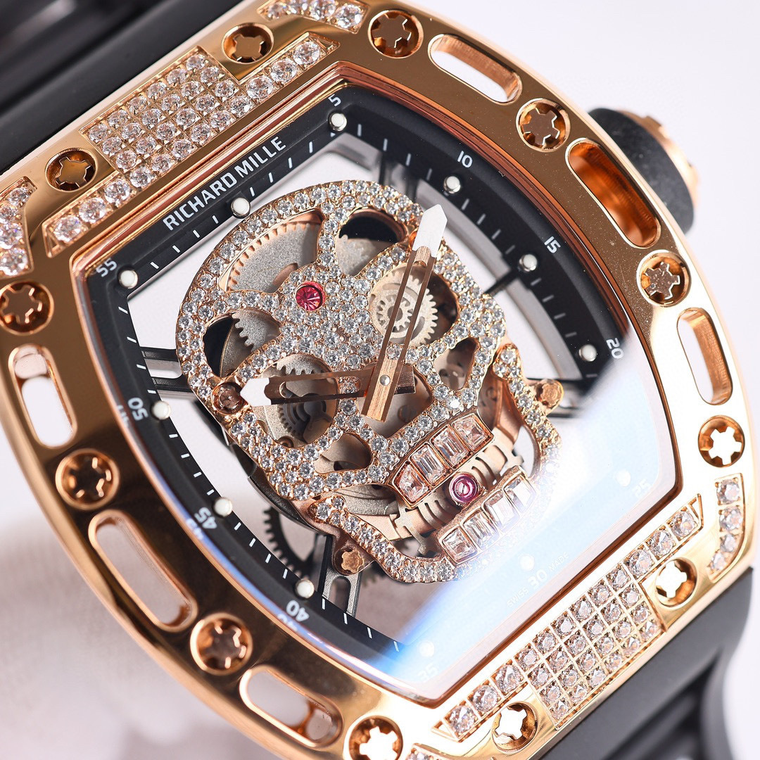 Top-grade watches 07919 Richard Mille RM 052 1454252 Gold Dial Men Watch - Richard