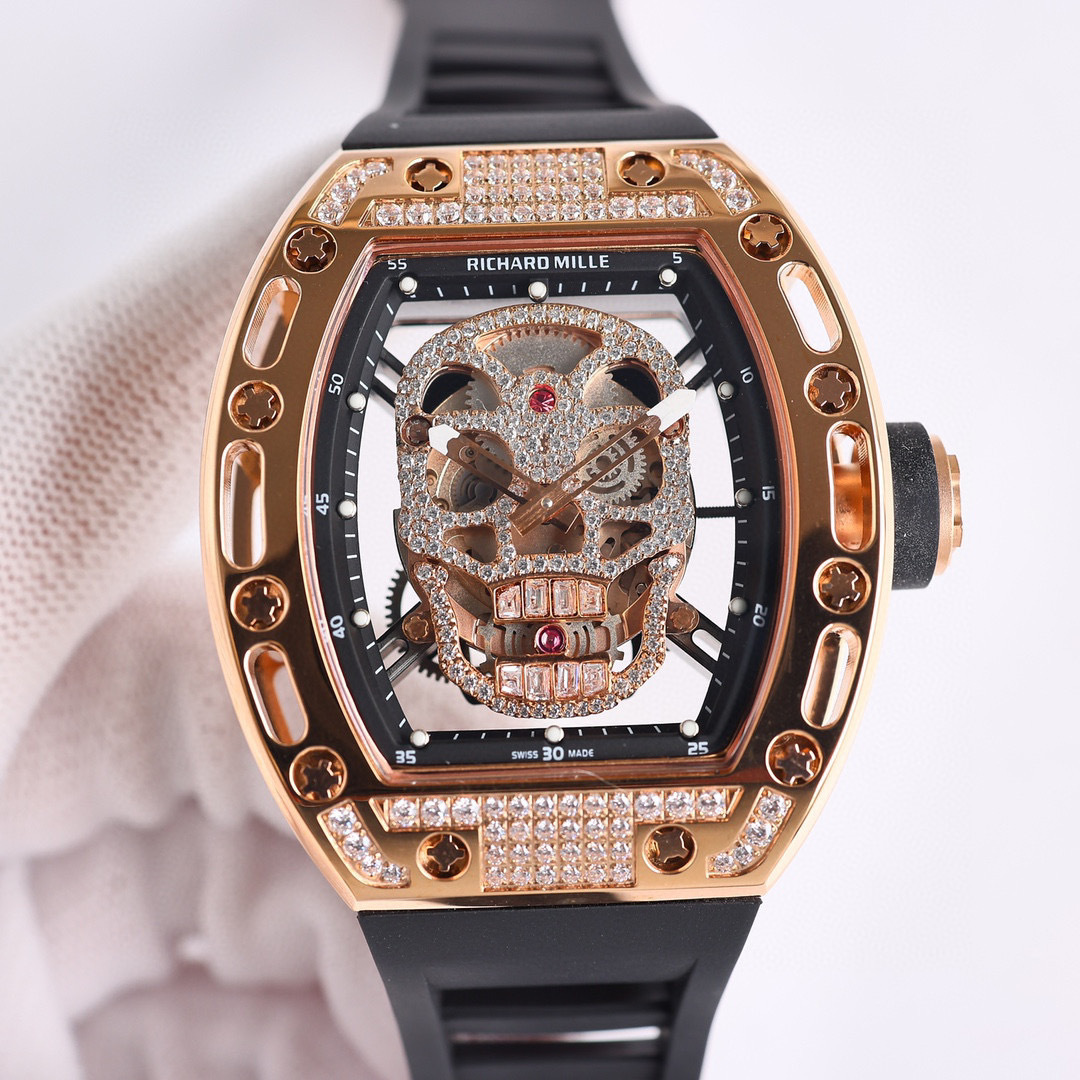 Top-grade watches 07919 Richard Mille RM 052 1454252 Gold Dial Men Watch - Richard