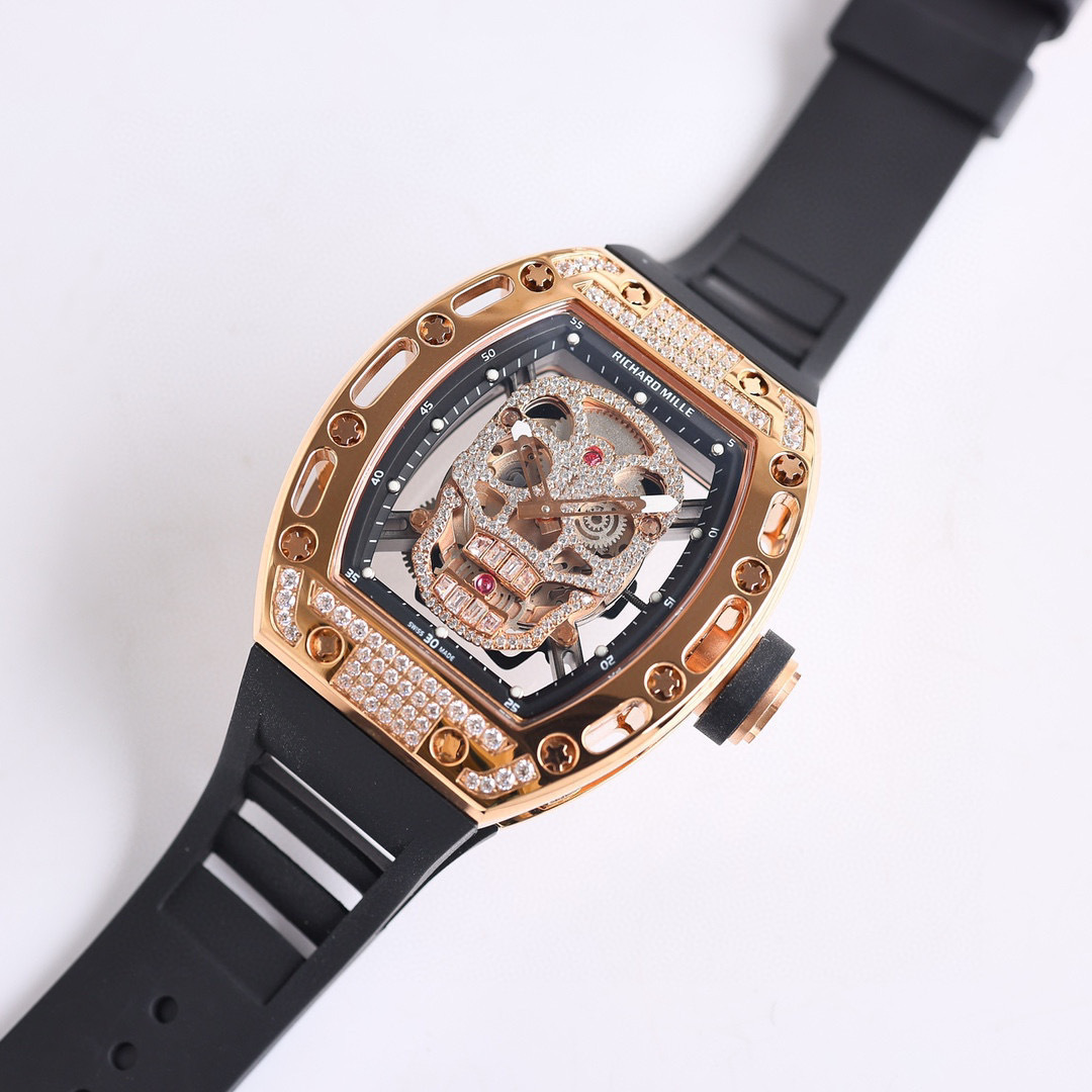Top-grade watches 07919 Richard Mille RM 052 1454252 Gold Dial Men Watch - Richard