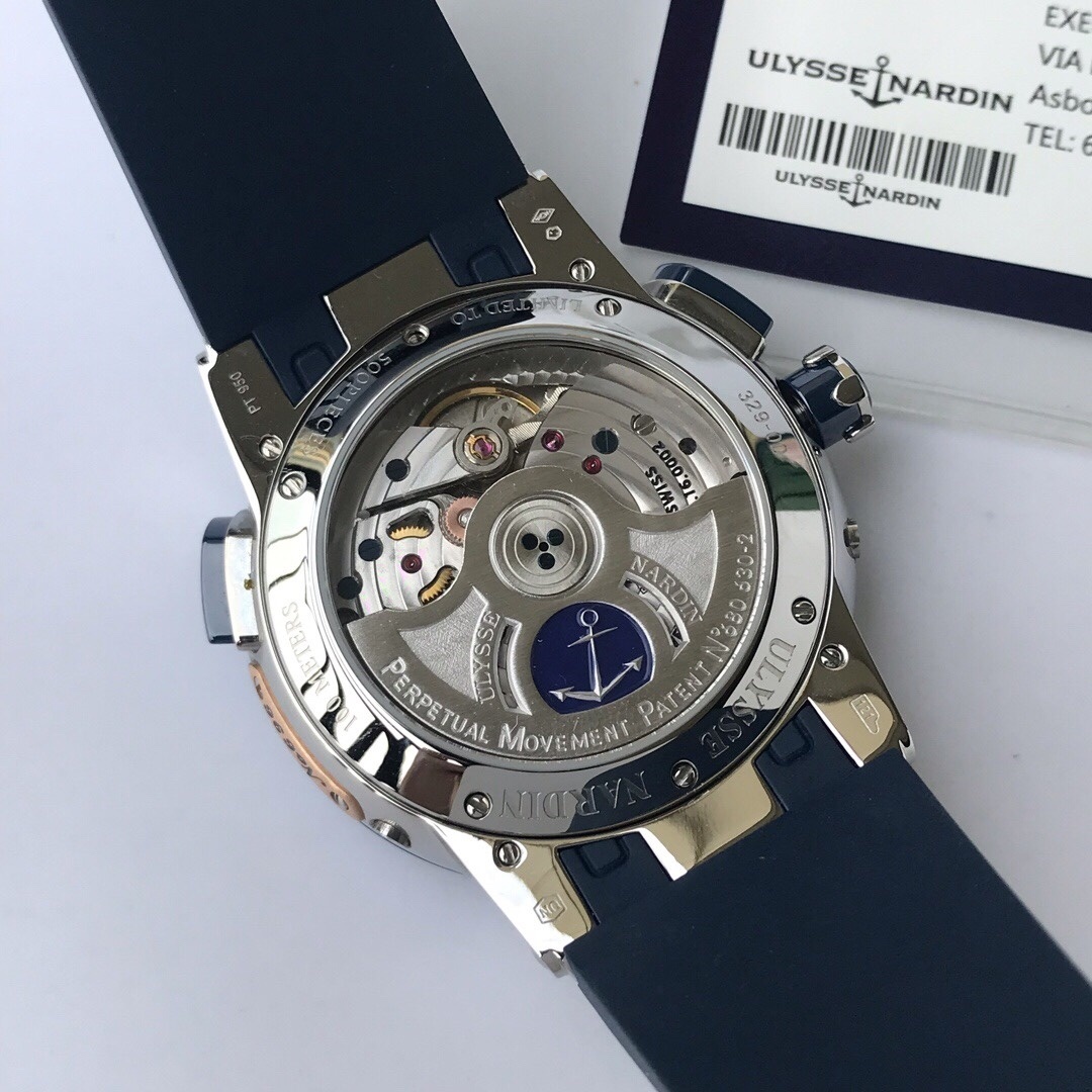 Top-grade watches 08039 Ulysse Nardin Executive EL Toro White Dial in Steel Replica