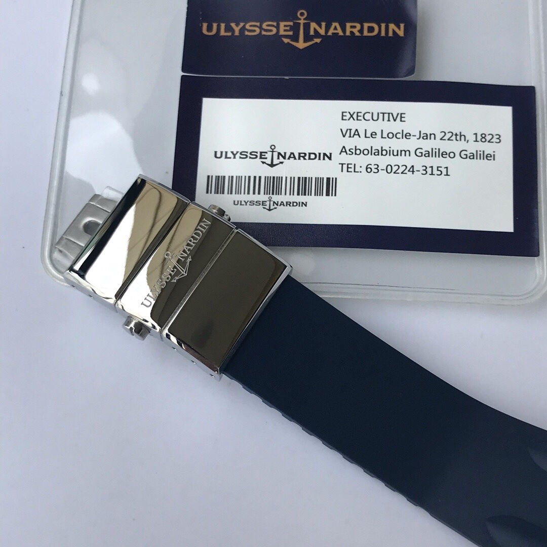 Top-grade watches 08039 Ulysse Nardin Executive EL Toro White Dial in Steel Replica