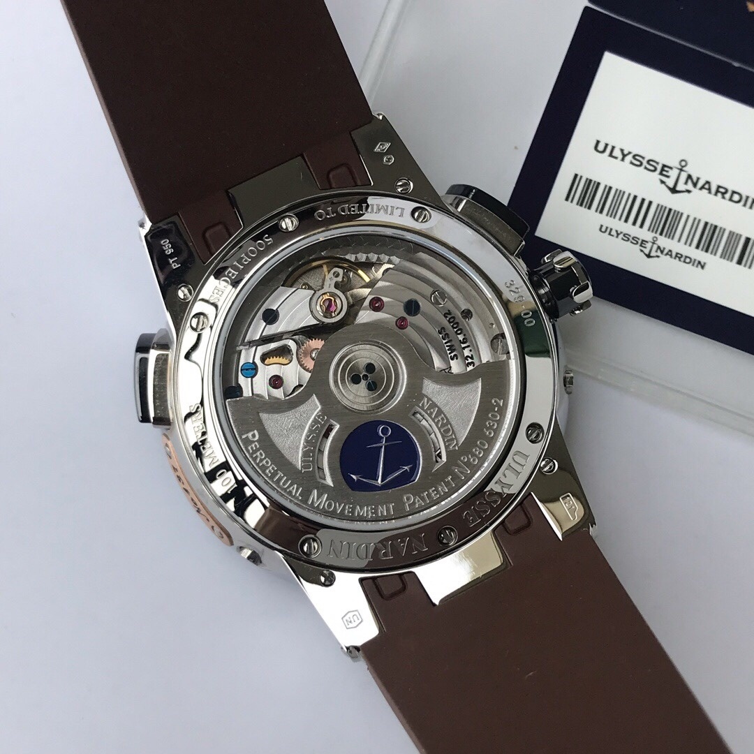 Top-grade watches 08049 Ulysse Nardin El Toro Perpetual Calendar GMT ± Rose Gold 43mm Limited 500 322-00 Mo