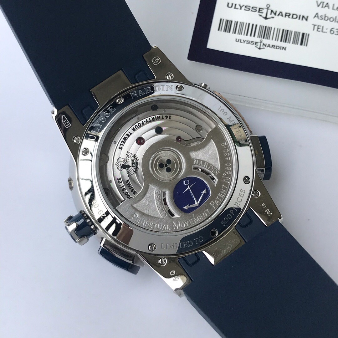 Top-grade watches 08059 Ulysse Nardin Executive EL Toro White Dial in Steel Replica