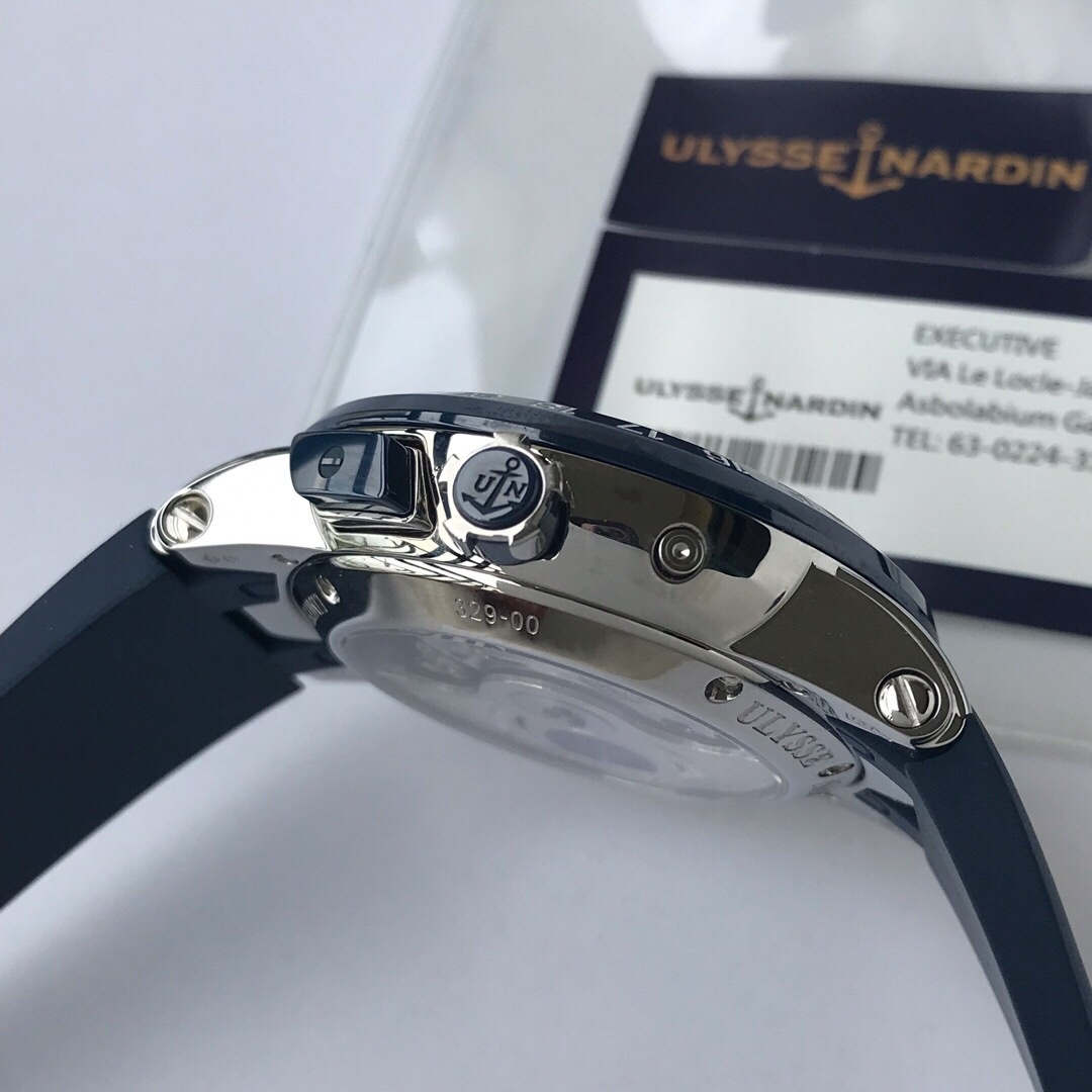 Top-grade watches 08059 Ulysse Nardin Executive EL Toro White Dial in Steel Replica