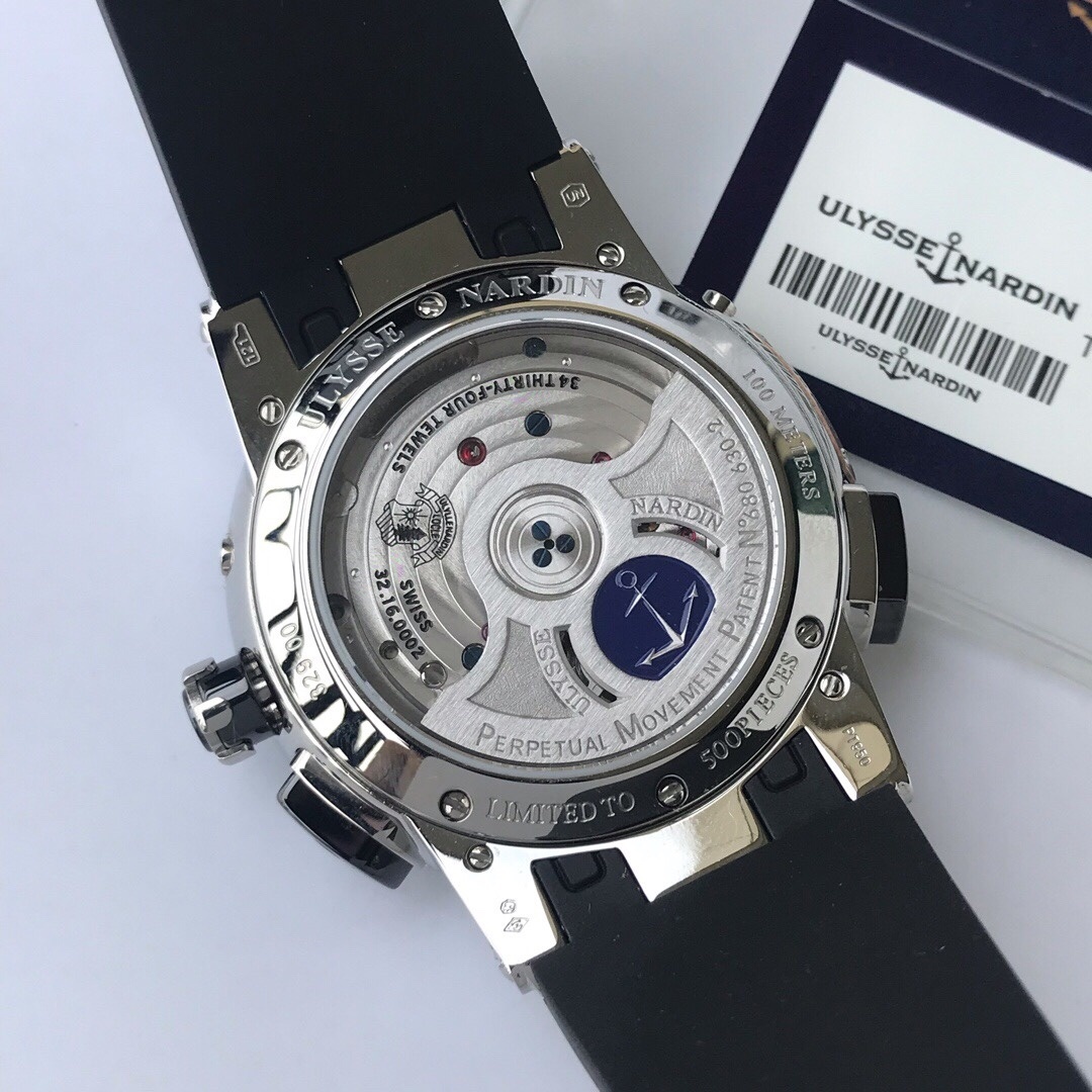 Top-grade watches 08079 Ulysse Nardin El Toro Men's Black Watch - 320-00