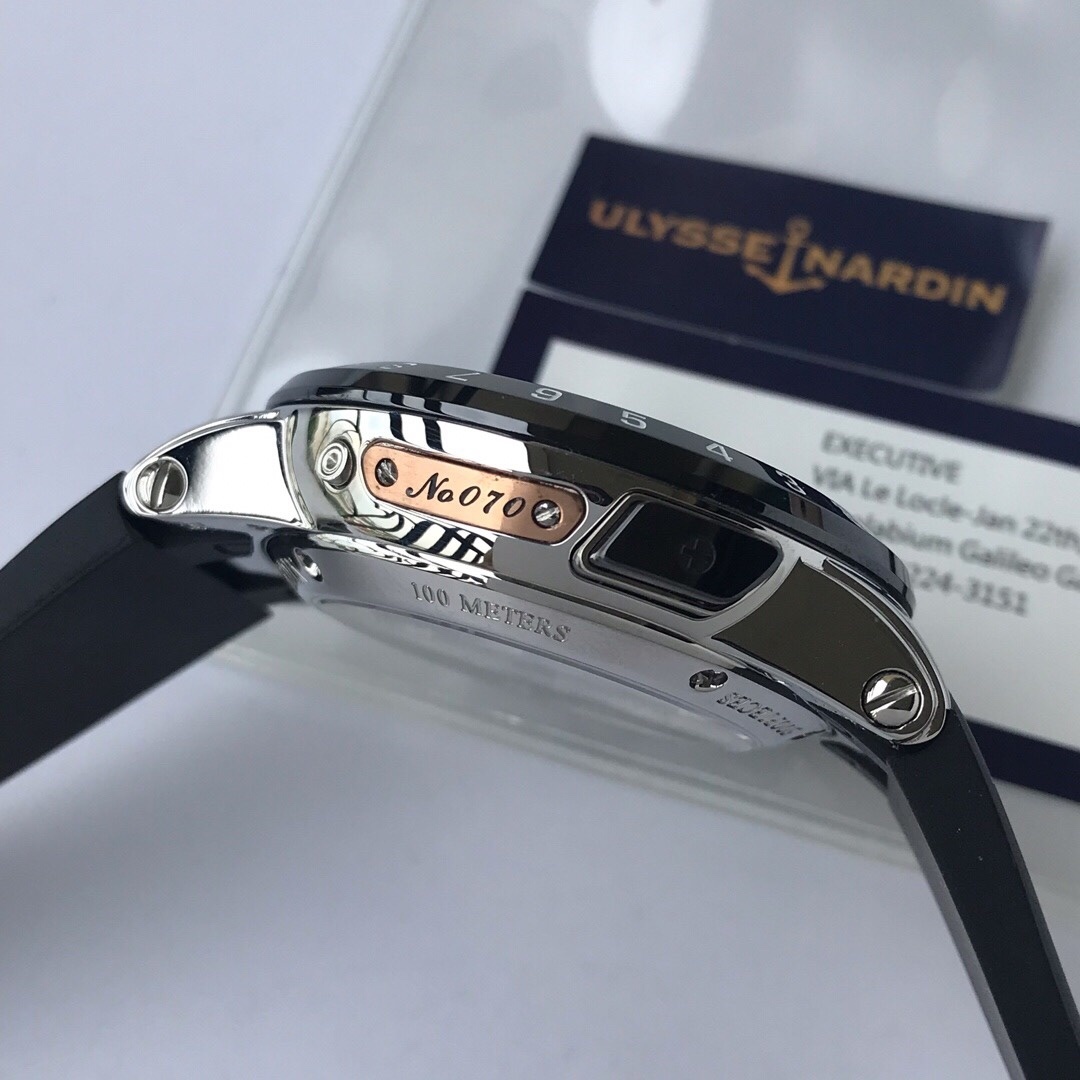 Top-grade watches 08079 Ulysse Nardin El Toro Men's Black Watch - 320-00