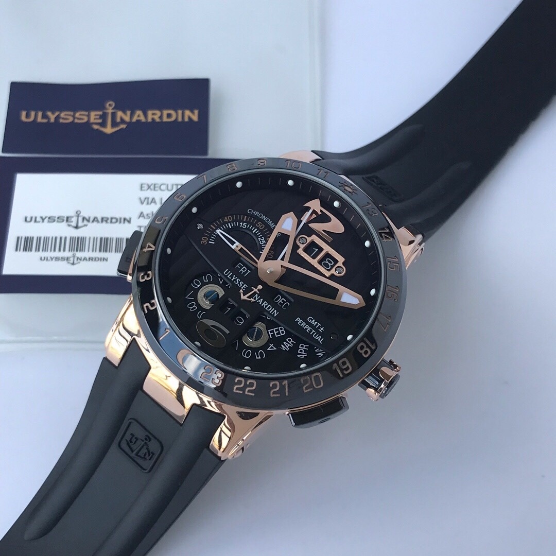 Top-grade watches 08089 Ulysse Nardin El Toro Men’s Black Watch – 326-03-3
